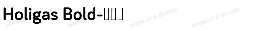Holigas Bold字体转换